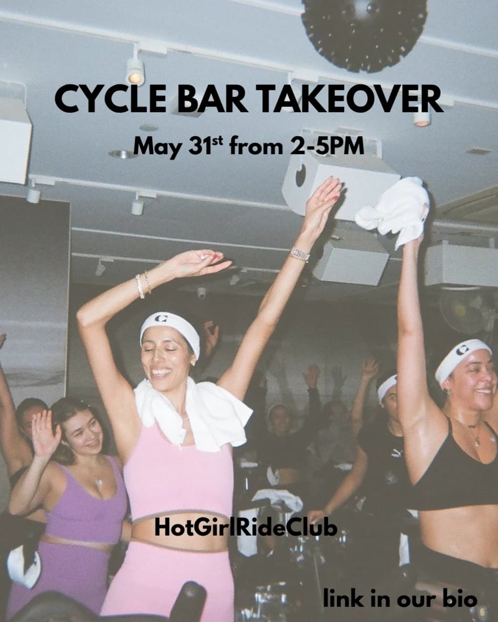CYCLE BAR TAKEOVER  hosted by Social Girl Club — fitness events in Chicago