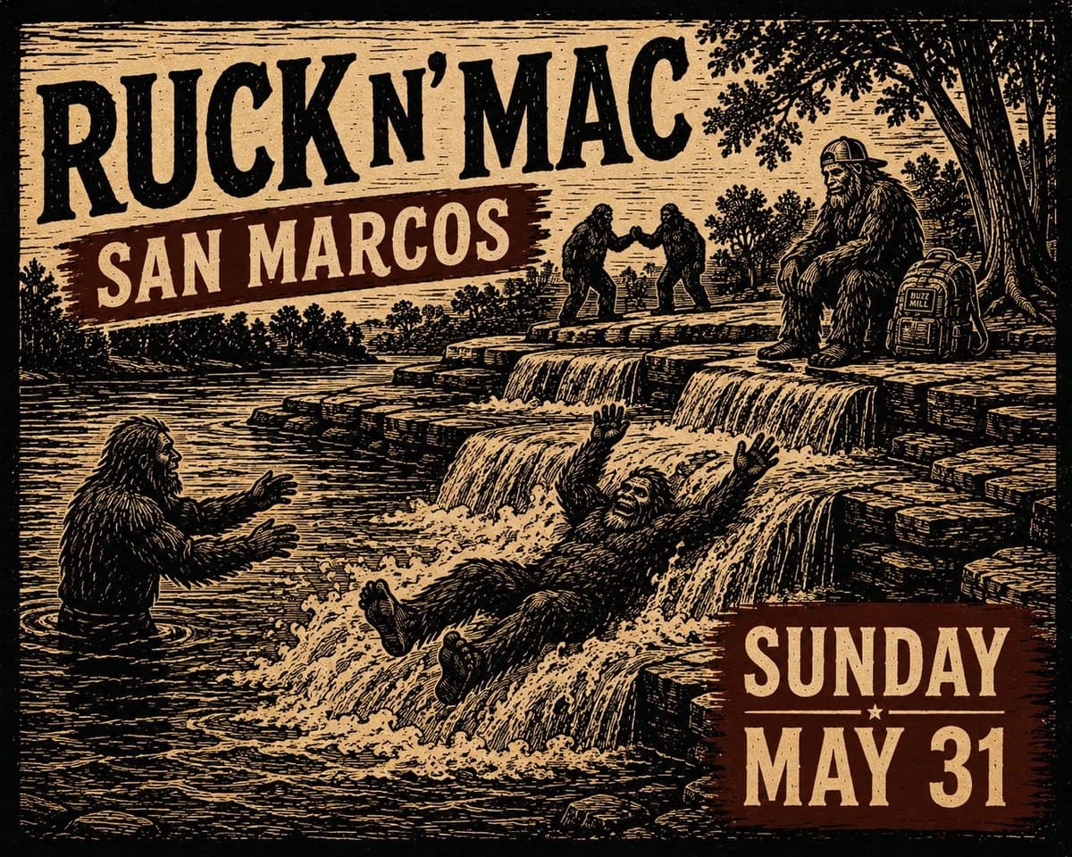 Ruck N Mac | San Marcos hosted by Squatch Frontier Fitness — outdoor activities in Austin