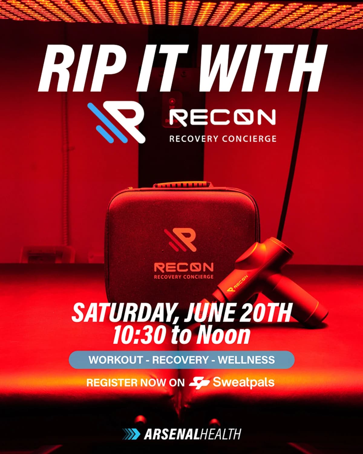 Rip It with Recon ⚡ hosted by Arsenal Health - Arvada — spa recovery in Arvada