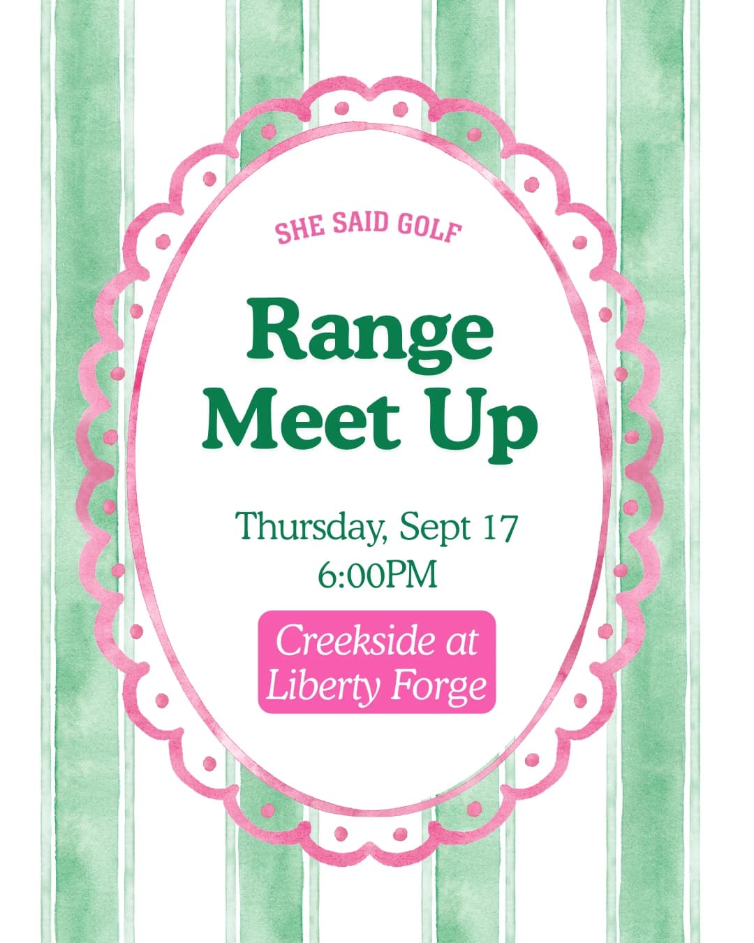 September Range Meet Up hosted by She Said Golf Pennsylvania — team sports in Mechanicsburg