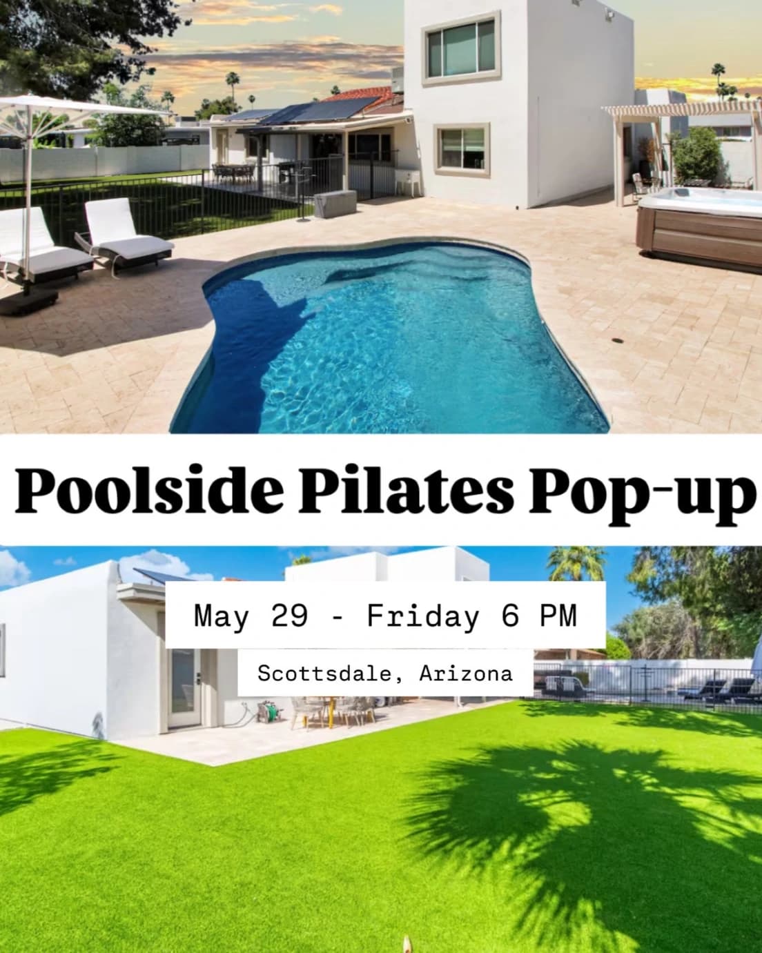Poolside Pilates Pop-up hosted by Movement By Mary — fitness events in Scottsdale