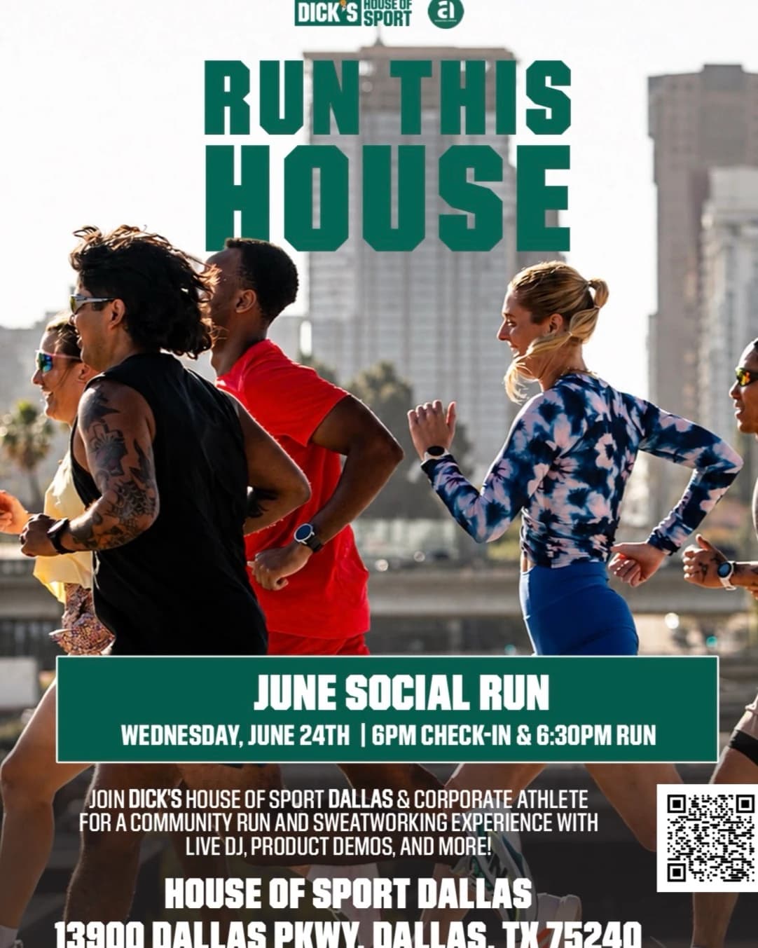 RUN THIS HOUSE: June Social Run hosted by Corporate Athlete — run clubs in Dallas