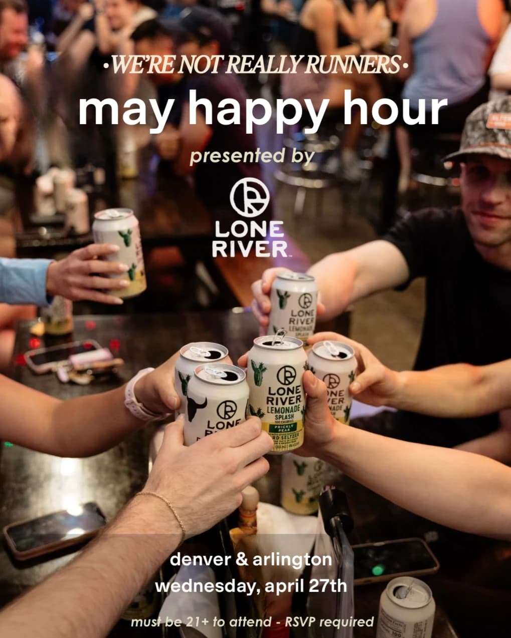 WNRR Denver x Lone River  hosted by We're Not Really Runners — run clubs in Denver