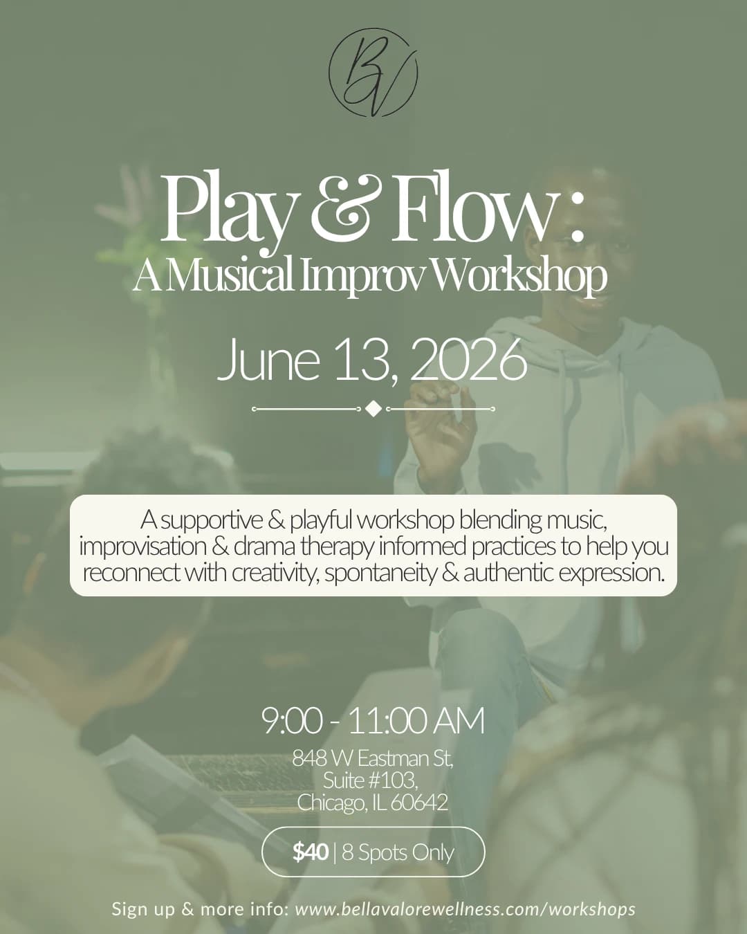 Play & Flow: A Musical Reset - A Musical Improv Workshop hosted by Bella Valore Wellness — workshops in Chicago