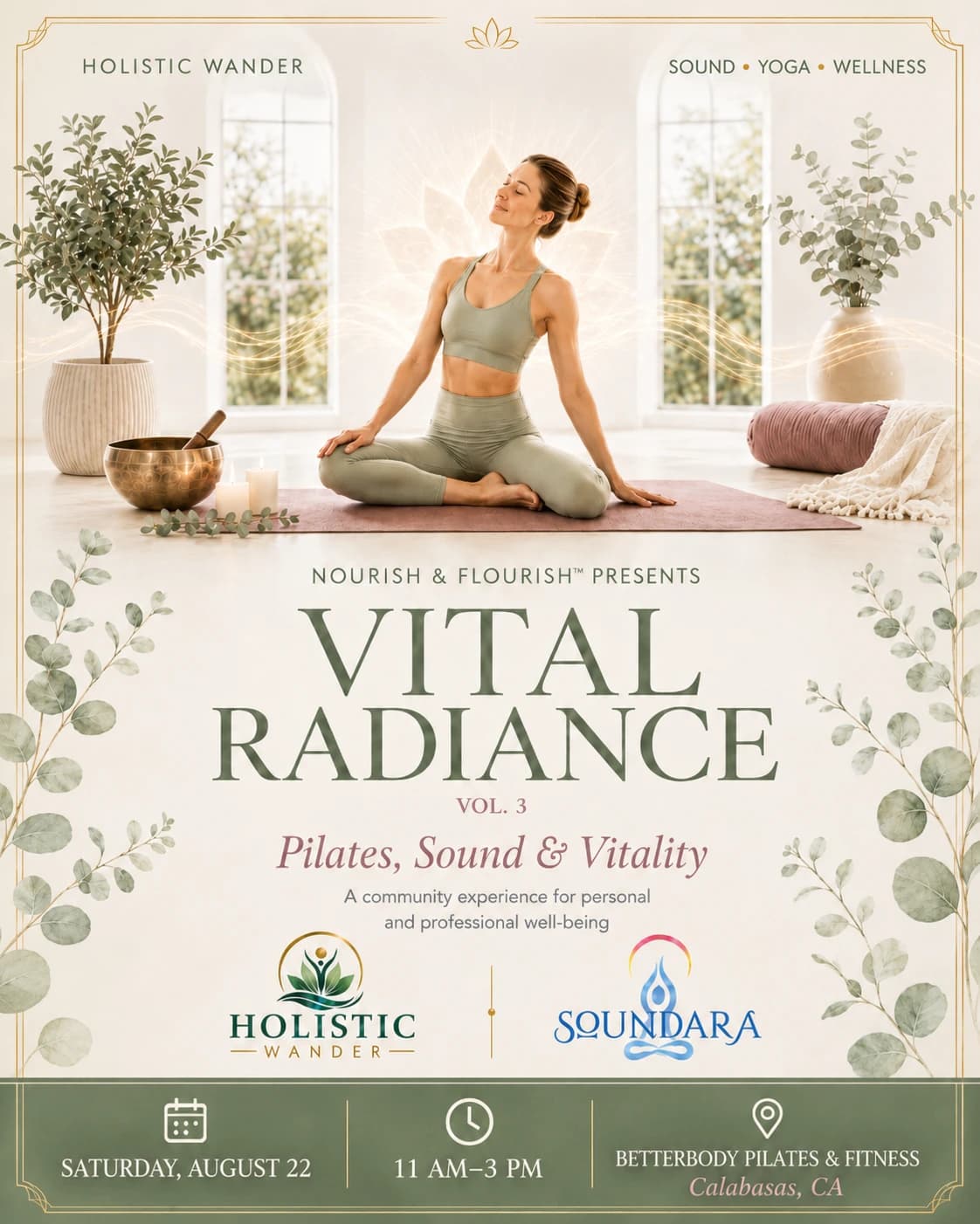 The Vital Radiance | Nourish & Flourish Vol. 2 hosted by Holistic Wander — yoga classes in Calabasas