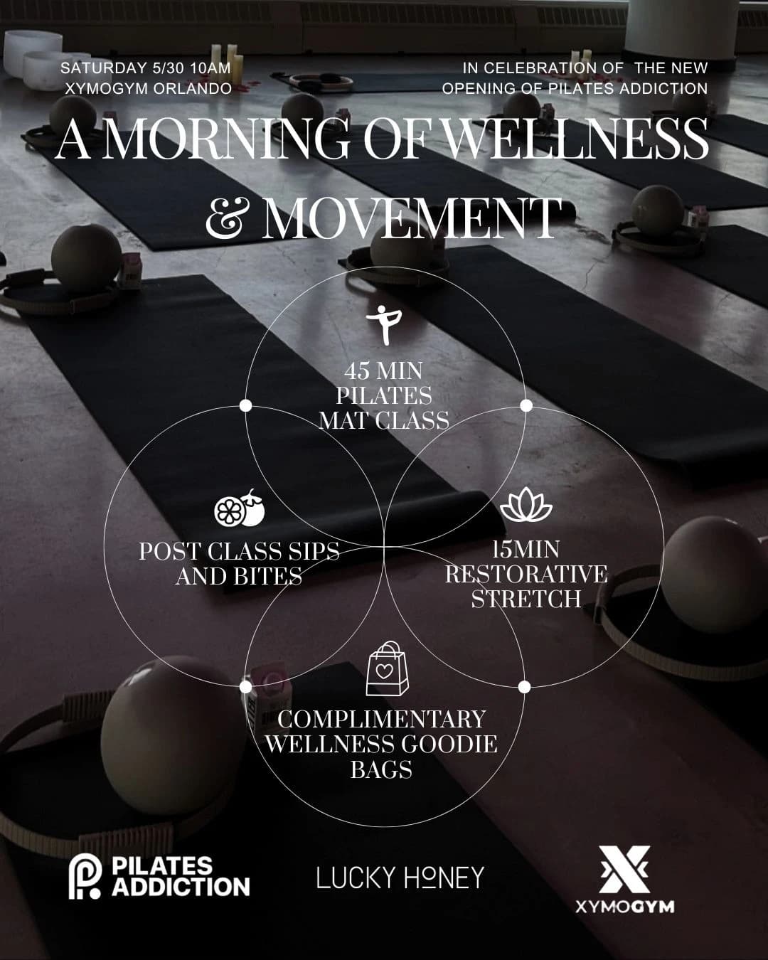 The Wellness Social hosted by XYMOGYM — pilates classes in Orlando