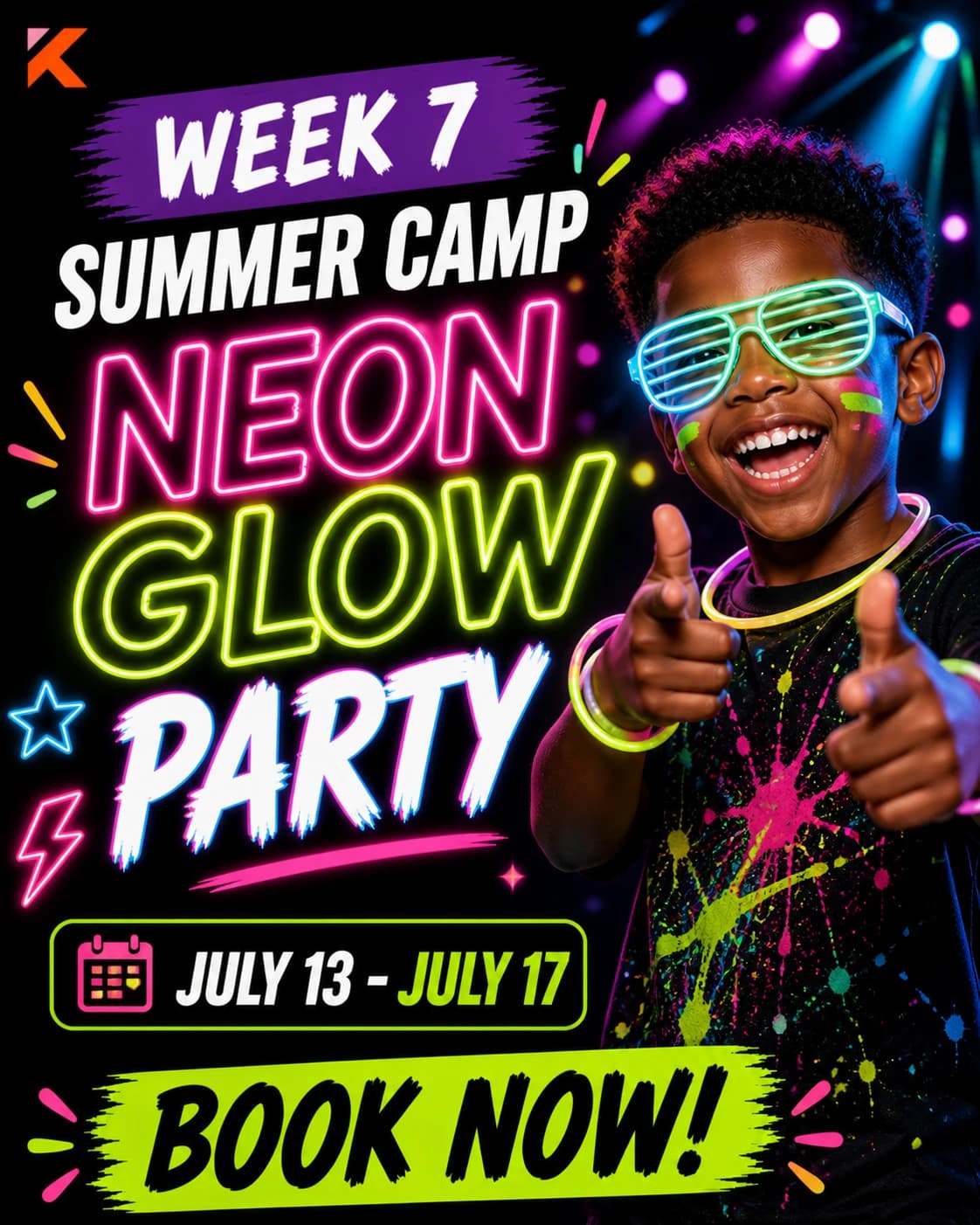 Week 7: Neon Glow Party hosted by Kreative Movementz — dance classes in Orlando