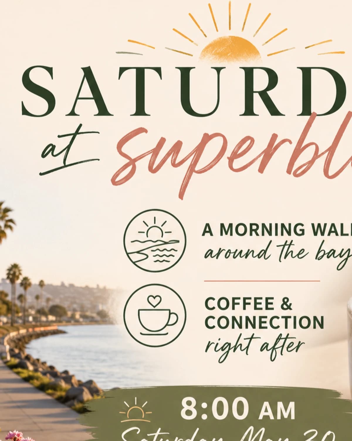 wellness walk, talk & coffee hosted by San Diego Wellness Collective — wellness events in San Diego