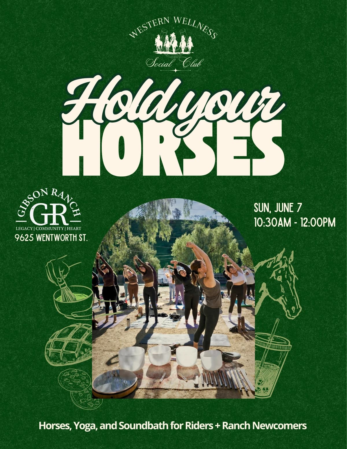 Hold Your Horses: Horses, Yoga, and Soundbath hosted by Western Wellness Social Club — yoga classes in Los Angeles
