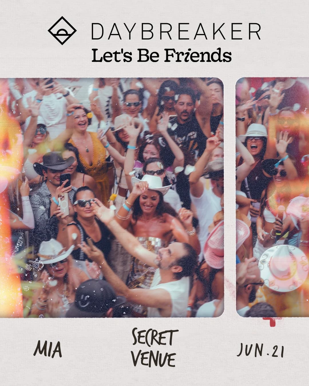 DAYBREAKER MIAMI // LET'S BE FRIENDS // JUNE 21 hosted by DAYBREAKER Miami — social events in Miami