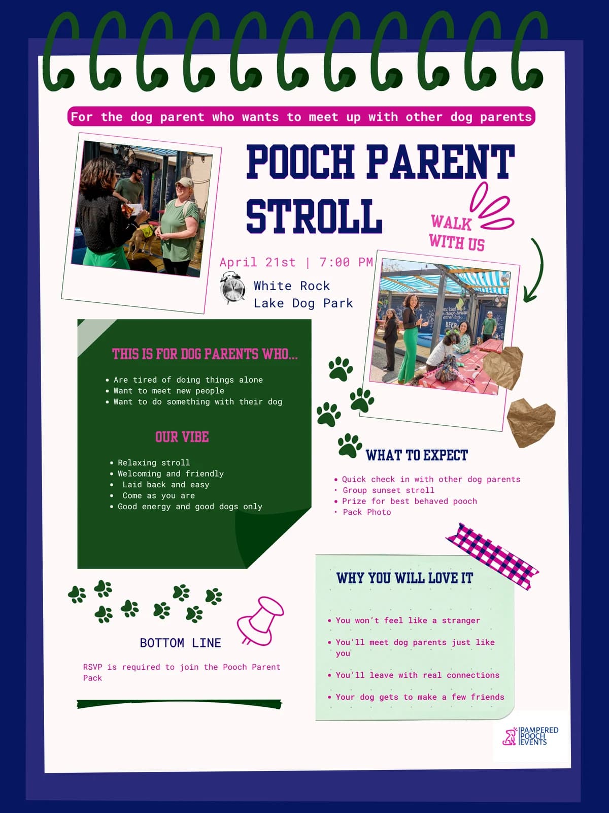 Pooch Parent Stroll hosted by Pampered Pooch Events — run clubs in Dallas