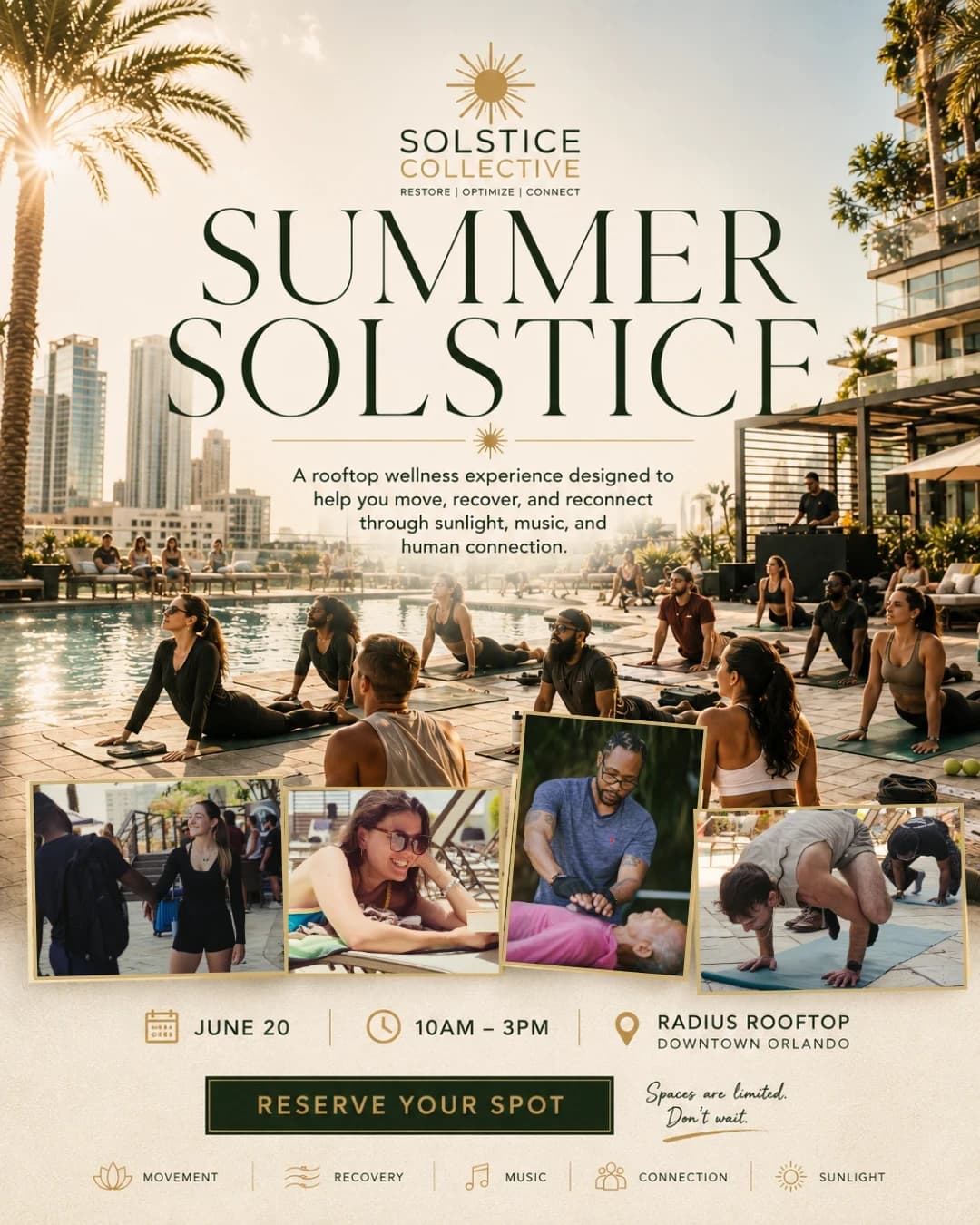 Summer Solstice: A Luxury Rooftop Day Retreat hosted by Solstice Collective — fitness events in Orlando