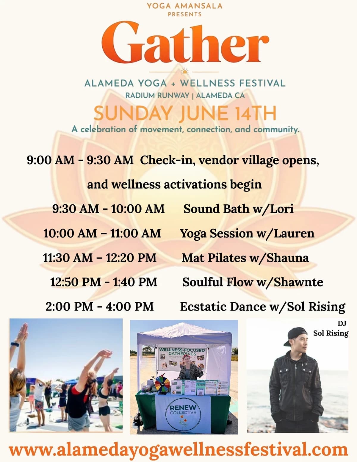GATHER: Alameda Yoga + Wellness Festival  hosted by Renew Collective — yoga classes in Alameda