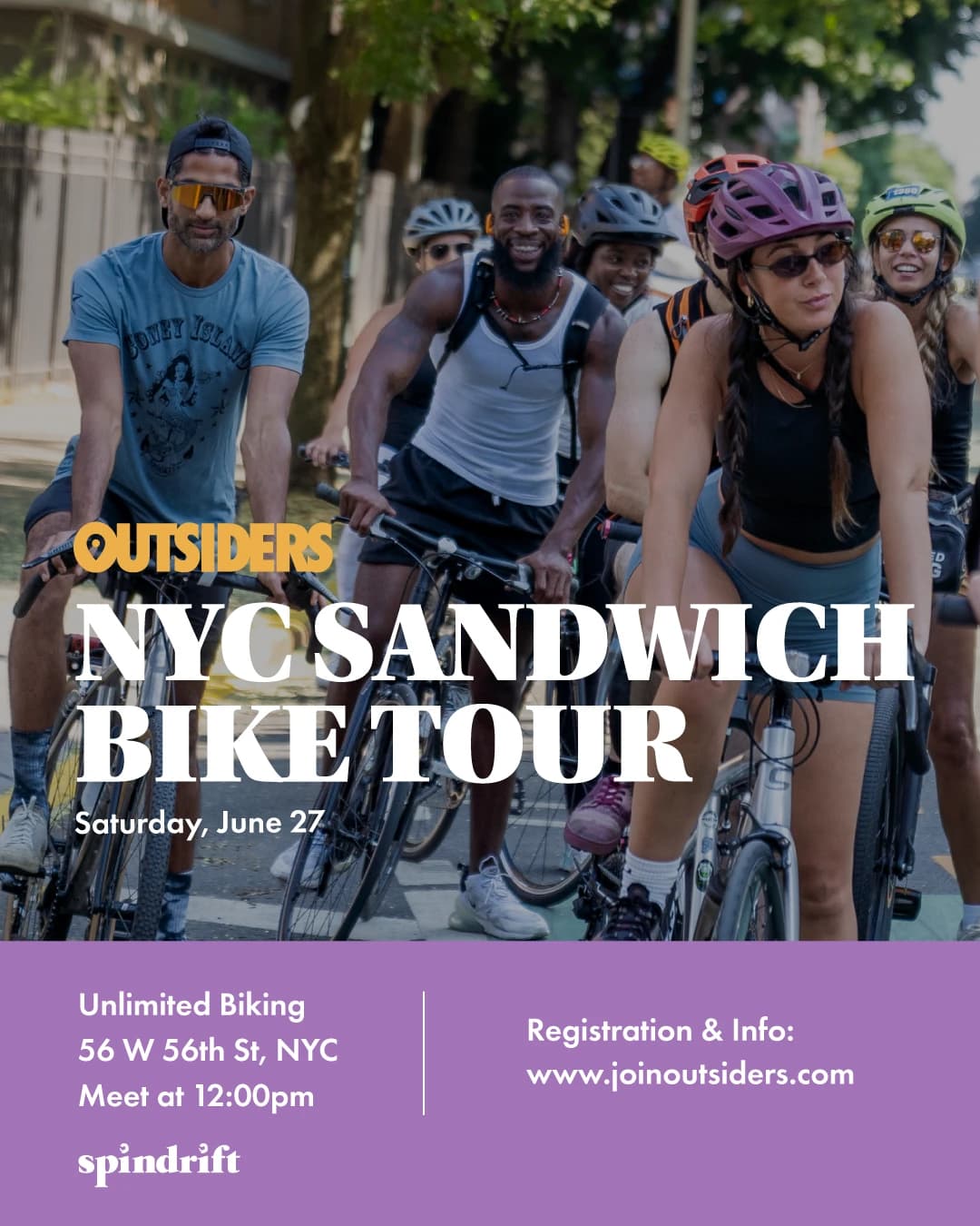 NYC Sandwich Bike Tour hosted by OUTSIDERS NYC — outdoor activities in New York