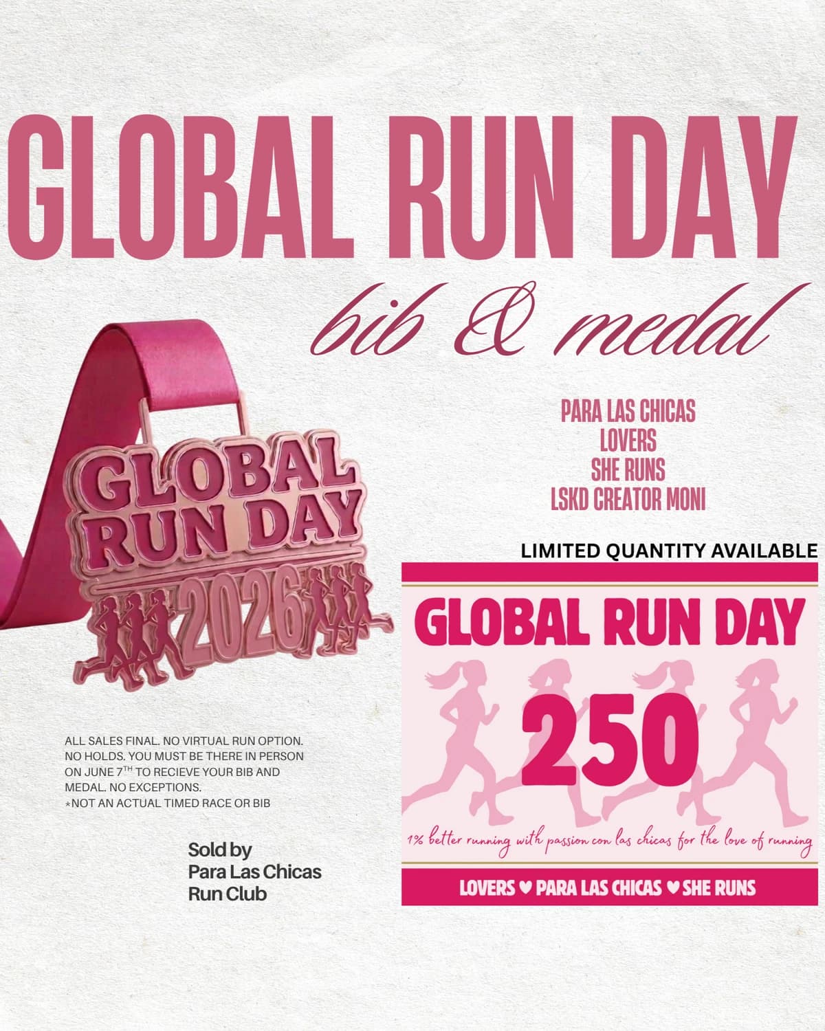 Global Run Day with the Girls ✨ hosted by Para Las Chicas Run Club — run clubs in San Antonio