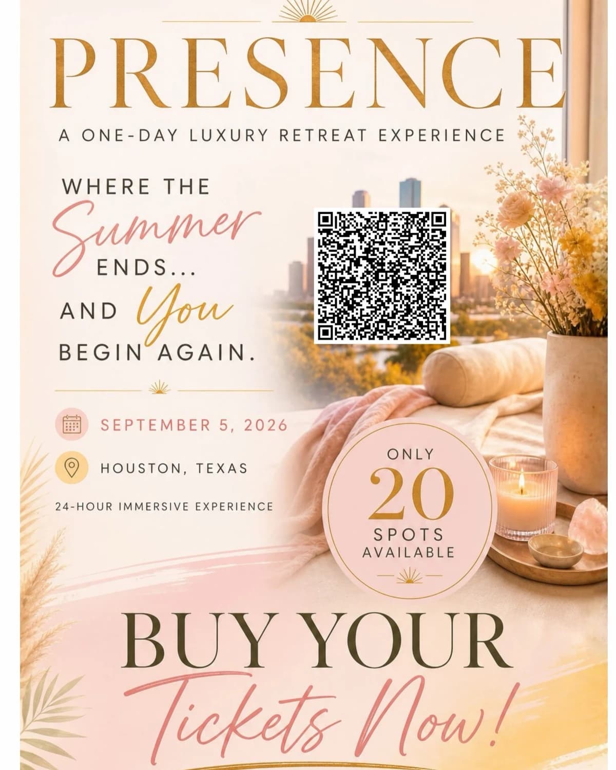 The Presence Luxury Retreat hosted by Autumn Chastain | Fitness + Lifestyle — workshops in Houston