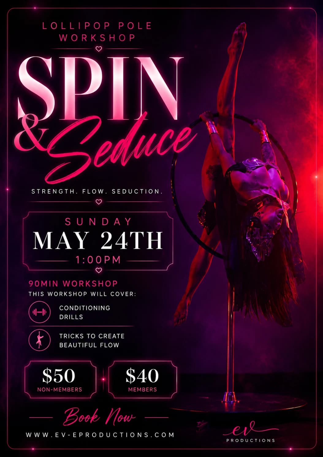 Spin & Seduce: Lollipop Pole Workshop hosted by Ev-e Productions — fitness events in Altamonte Springs