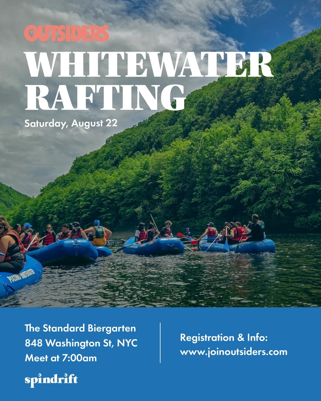 Whitewater Rafting hosted by OUTSIDERS NYC — outdoor activities in New York