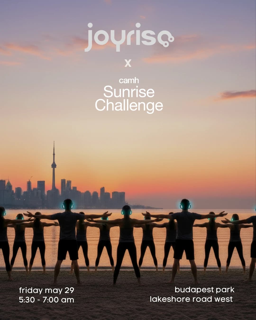 Joyrise x CAMH Sunrise Challenge hosted by Joyride — wellness events in Toronto