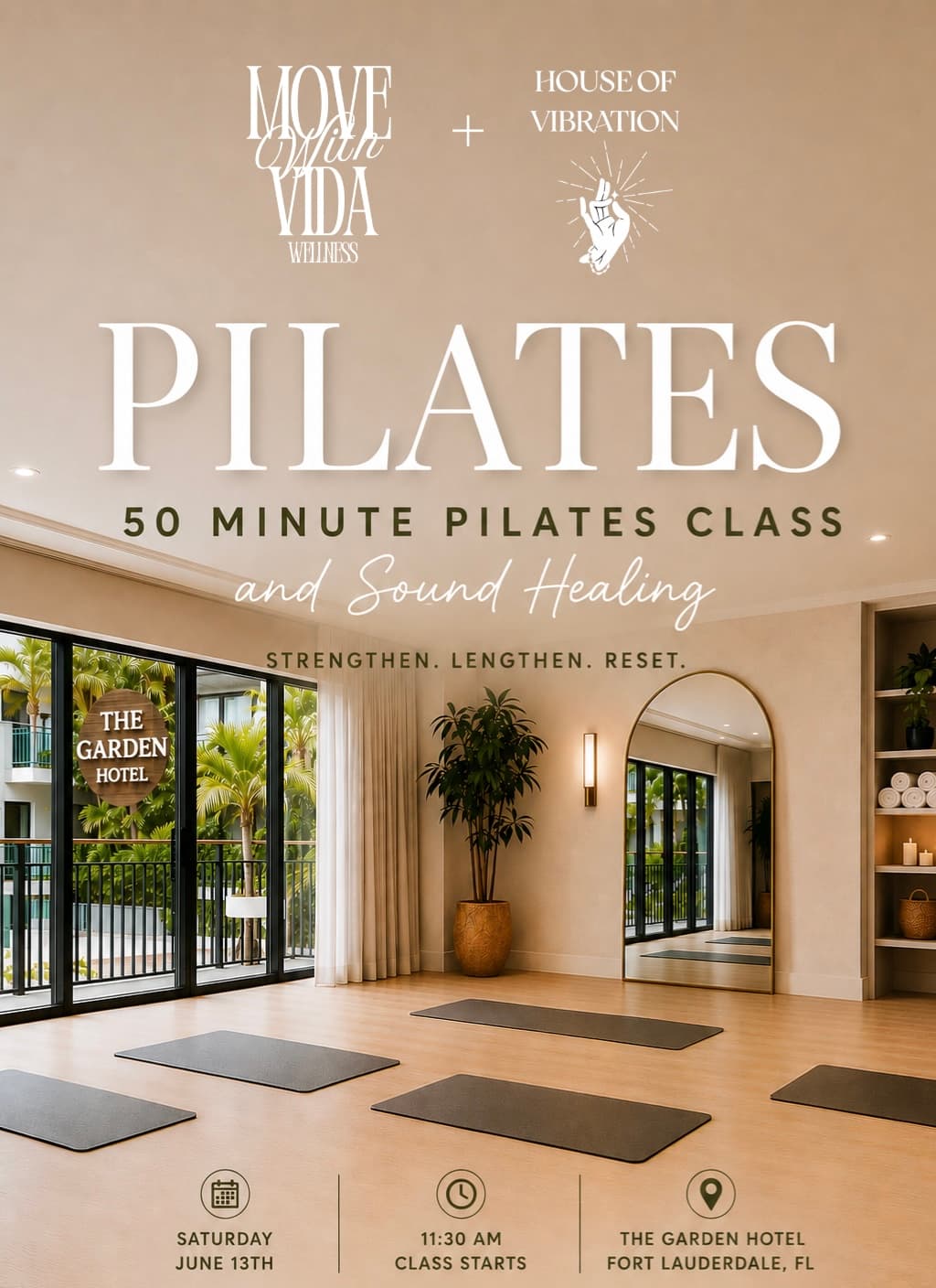 NonHeated 50 Minute Pilates Class hosted by MoveWithVida — wellness events in Fort Lauderdale