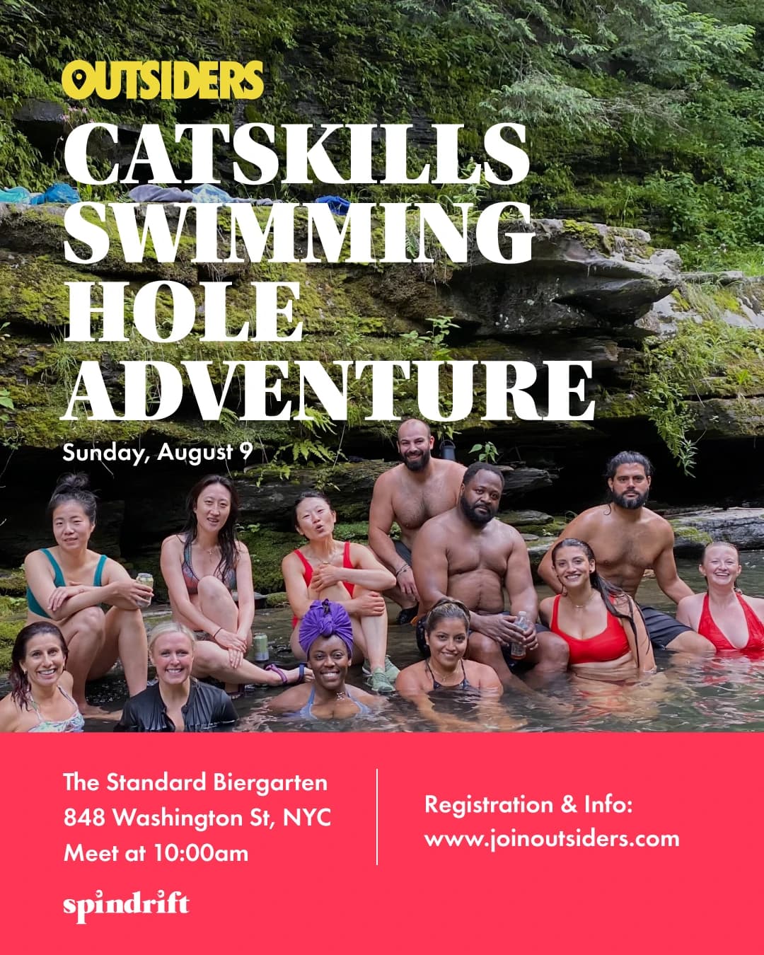Catskills Swimming Hole Adventure hosted by OUTSIDERS NYC — outdoor activities in New York
