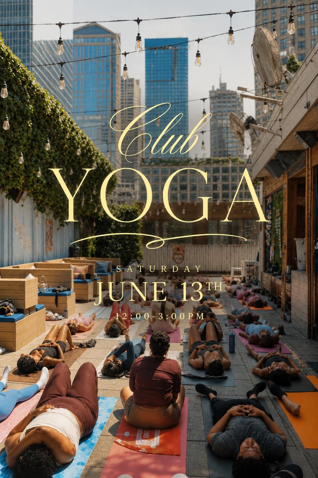 Club Yoga At Joy District hosted by Higher Vibration Living — social events in Chicago